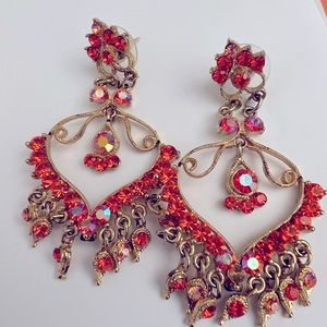 Orange earrings